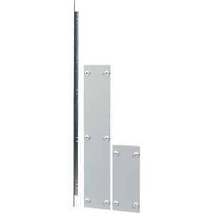 Frontplaat verticaal railsysteem in 200mm compartiment secti