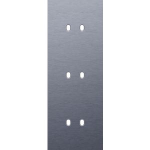 Drievoudige afdekpl. verticaal 71mm centerafstand drie tweev