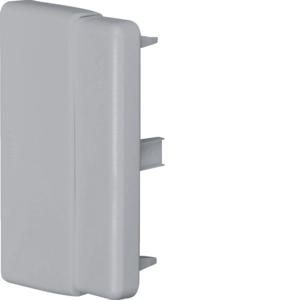 Eindplaat voor goot 90mm LF breed grijs