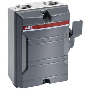 Werkschakelaar 3P 16A (AC-22A 500V) donker grijze behuizing