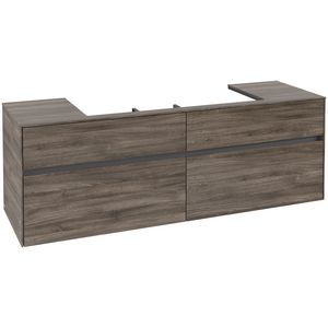 Wastafelonderkast Collaro 1600x548x500mm Stone Oak C03100RK