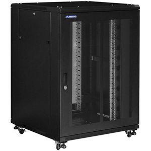 Patchkast 19" D1000xB600x18HU Deur voor en achter geperf.