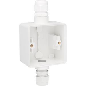 Spuitwaterdichte opbouwdoos boven/onder M20 wit