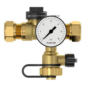 Aansluitgroep 1/2" met manometer