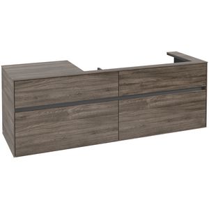 Wastafelonderkast Collaro 1600x548x500mm Stone Oak C03000RK
