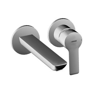 2-gats afbouwset wastafelmengkraan vaste uitloop