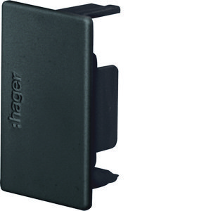 LF eindplaat goot 30x45mm halogeenvrij grafietzwart