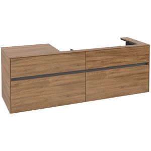 Wastafelonderkast Collaro 1600x548x500mm Oak Kansas C03000RH