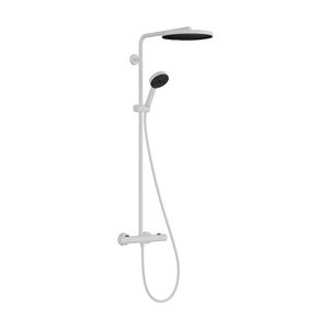Showerpipe 260 1 straalsoort EcoSmart met thermostaat handdouche 3 straalsoorten mat wit Pulsify Puro
