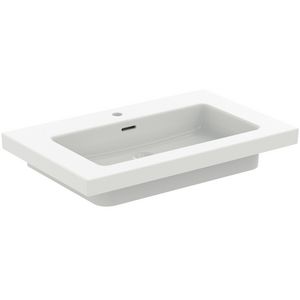 Vanity Wastafel 810x510x150mm 1 kraangat overl silk wh extra