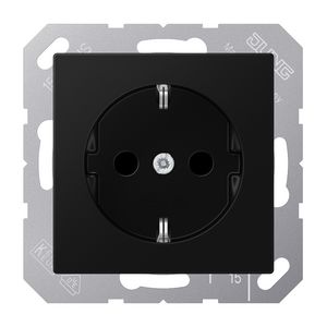 Wandcontactdoos grafi.zw.slagv m.R/A&ki.beveil. A500