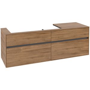 Wastafelonderkast Collaro 1600x548x500mm Oak Kansas C02900RH