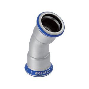 Bochtkoppeling 30° MAPRESS RVS 22x22mm VVE=5