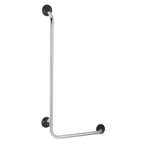Wandbeugel 90° RE. 560x1130mm RVS gepolijst/Antraciete details