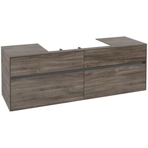 Wastafelonderkast Collaro 1600x548x500mm Stone Oak C02800RK