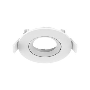 Inbouwring Pro-Ambiance tbv Ø58mm module rond verstelbaar wit sparing Ø76mm