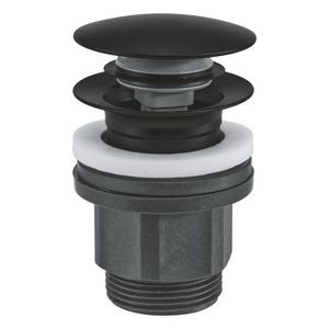 Push Open plug 1.1/4" mat zwart (prof)
