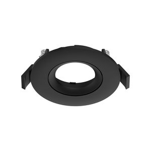 Inbouwring Pro-Ambiance tbv Ø58mm module rond verstelbaar zwart sparing Ø76mm