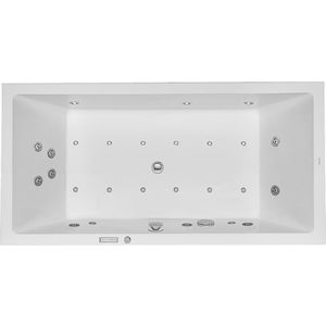 Whirlbad Starck 1800x900mm wit inbouw 2 rugstenen Combi E