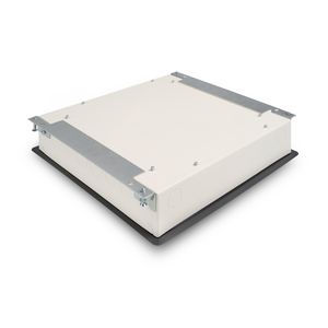 Vloerdoos VELOX Type 32 HYDRO 4x GST + 8x RJ45 uitsparing deksel 4mm inlegdiepte met kunststof oplegrand