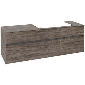 Wastafelonderkast Collaro 1600x548x500mm Stone Oak C02700RK
