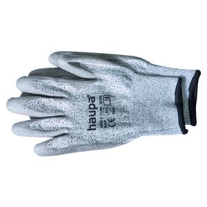 Werkhandschoenen PU snijbescherming klasse 3 grijs maat 10