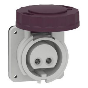 Industriele inbouwcontactdoos 2P 16A 20-25 AC IP67 PratiKa