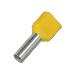 Doos a 100st. Adereindhuls dubbel geel 6mm²/14