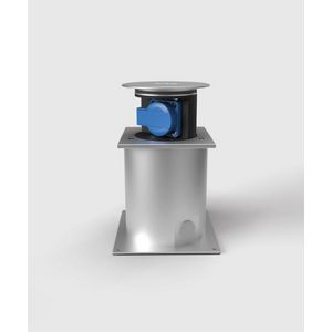 Vloerdoos SV112 1x 230V RA vierkant IP67 alu deksel