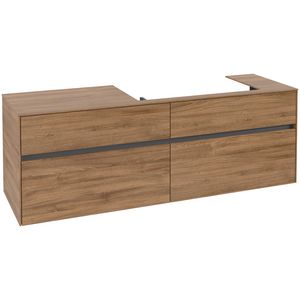 Wastafelonderkast Collaro 1600x548x500mm Oak Kansas C02700RH