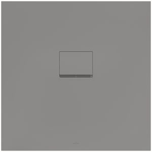 Douchebak Squaro Superfl. 900x900mm Quaryl met afvoerkap grijs