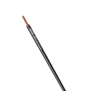Rol a 100m. Montagesnoer H07V-K 1X2,5 zwart