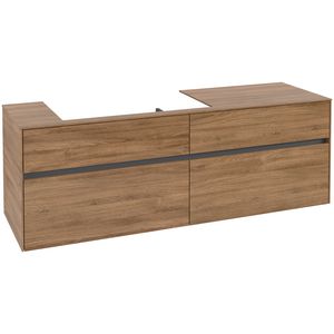Wastafelonderkast Collaro 1600x548x500mm Oak Kansas C02600RH