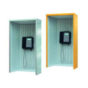 Telefoonkap model 404 gegalvaniseerd STaal geel