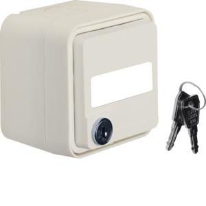 Wandcontactdoos sleutelslot 1-v behuizing Berker W.1