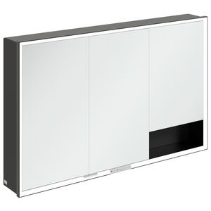 Opbouw Spiegelkast My View+ 1200x750x168mm Volcano Black
