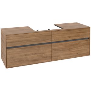 Wastafelonderkast Collaro 1600x548x500mm Oak Kansas C02500RH