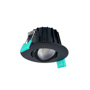 Downlight OBICO 68 IP65 530lm 3CCT dim verstelbaar zwart