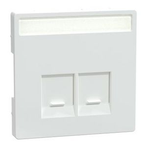 Centraalplaat RJ45 Actassi 2-voudig Venster Lotusw Systeem D