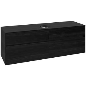Wastafelonderkast Collaro 1600x548x500mm Black Oak C049B0AB
