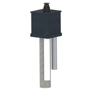 Mini-Delta schoorsteentop standaard PP 60/100 XL