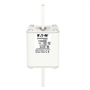 Zekering hoge snelheid 630A AC 1250V 100kA 2 61x77x1 VVE=3