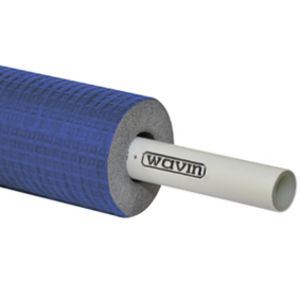 Rol a 25mtr. TIGRIS meerlagenbuis PEX/AL Buis+ 9mm isolatie blauw 25x2.5mm