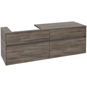 Wastafelonderkast Collaro 1600x548x500mm Stone Oak C02200RK
