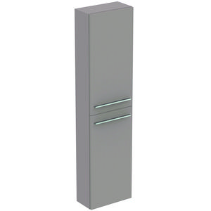 Kolomkast hoog LIFE-S 160x40cm 2x deur mat lichtgrijs