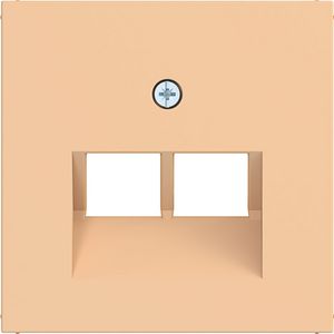Centraalplaat voor datadoos 2-v schuine uitgang A.x/C.x petal mat