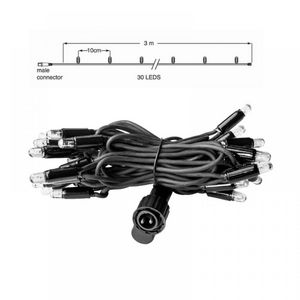String PS230 2400K WW+ L=3mtr. zwarte draad