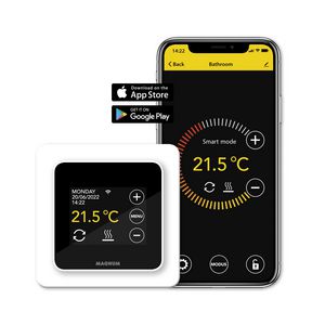 Thermostaat REMOTE CONTROL Wifi + vloersensor wit RAL9010