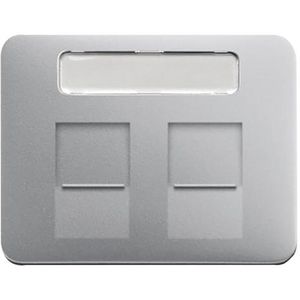 Centraalplaat 2x draag mod jack schuifjes a-titanium (1800-266)