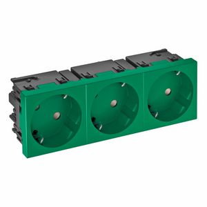Contactdoos 3-vdg 33gr mod.-45 zijaansl. 250V 10/16A 6120507